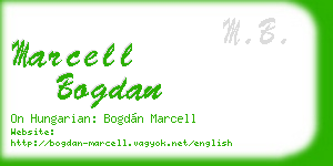 marcell bogdan business card
