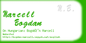 marcell bogdan business card